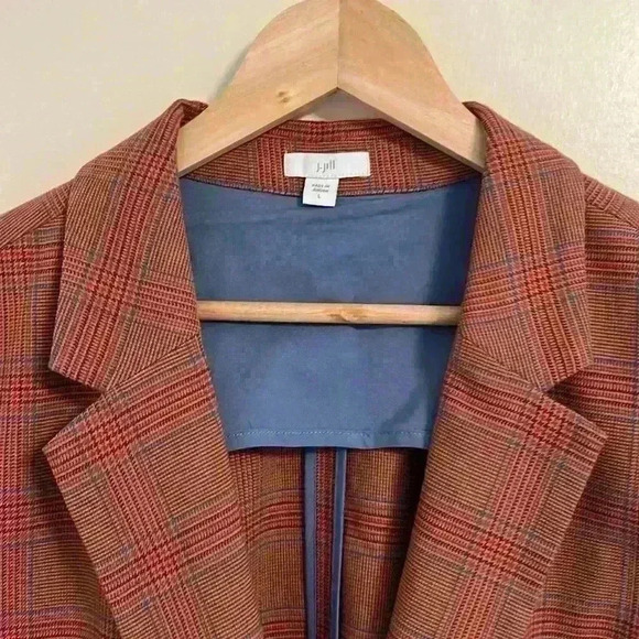J Jill orange tweed fall blazer - Picture 2 of 4